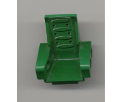 Technic Seat 3 x 2 Base with Green Oval Cushions on Green Pattern (Sticker) - Set 8213