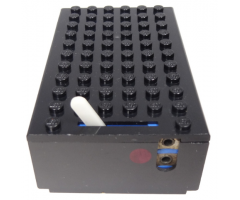 Electric, Battery Box 4.5V 6 x 11 x 3 Type II for 1-Prong & 2-Prong Connectors with Red Dot Pattern
