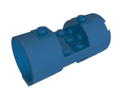 Cylinder 3 x 6 x 2 2/3 Horizontal - Square Connections Between Interior Studs
