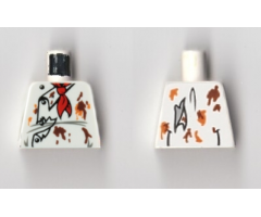 Torso Monster Fighters with Jacket, Red Scarf and Food Stains Pattern