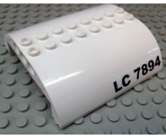 Slope, Curved 8 x 8 x 2 Double with 'LC 7894' Pattern on Both Sides (Stickers) - Set 7894