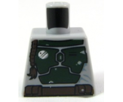 Torso SW Mandalorian Armor Plates Dark Green Pattern (Boba Fett)