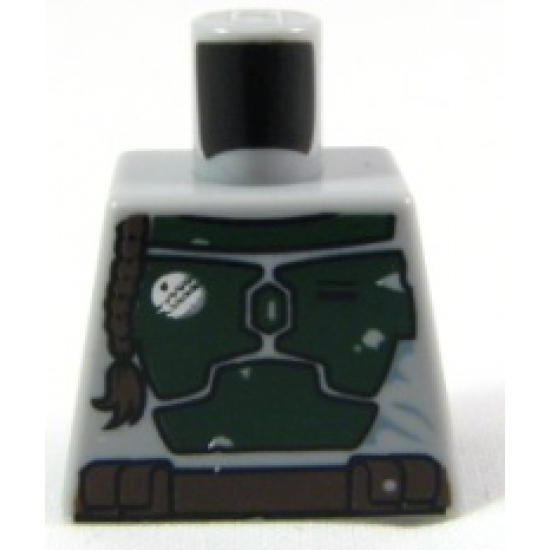 Torso SW Mandalorian Armor Plates Dark Green Pattern (Boba Fett)