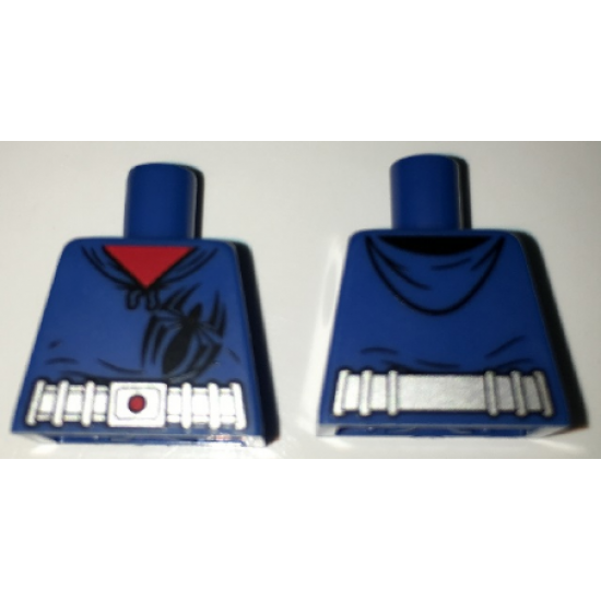 Torso Spider-Man Costume 7 Hoodie and Black Spider Pattern