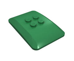 Wedge 6 x 4 x 2/3 Quad Curved