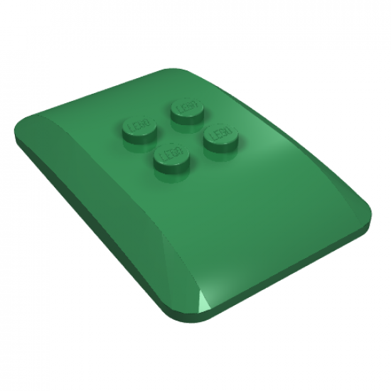 Wedge 6 x 4 x 2/3 Quad Curved