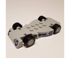 Vehicle, Base Fast Food Racer 6 x 10 with Light Bluish Gray Wheels and Black Tires