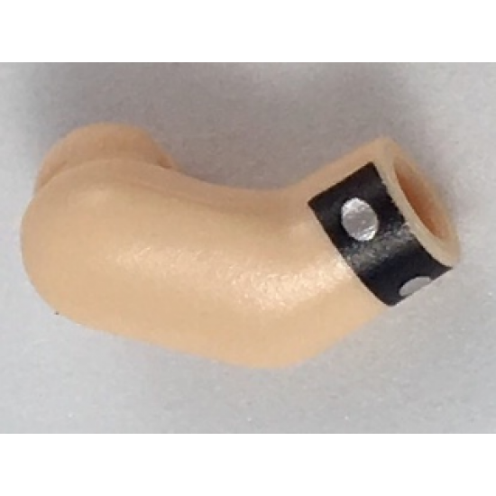 Arm, Right with Black Cuff with Silver Dots Pattern