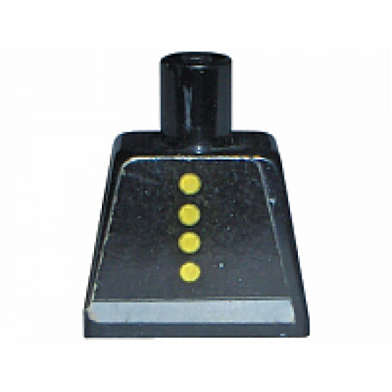 Torso Fire Uniform Four Button and Gray Belt Pattern (Sticker)