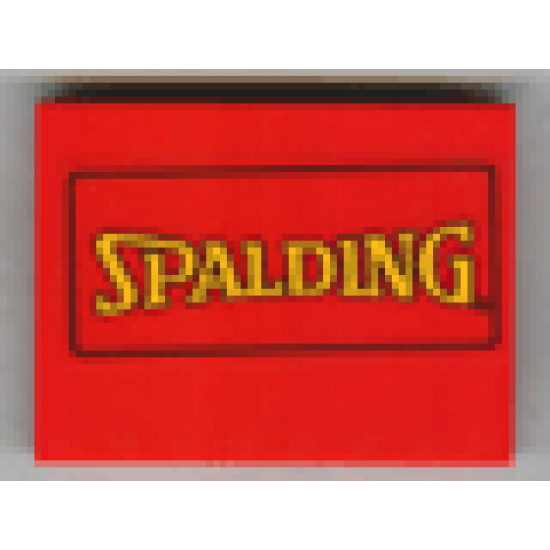 Slope 10 6 x 8 with Yellow Spalding Pattern (Sticker) - Set 3432