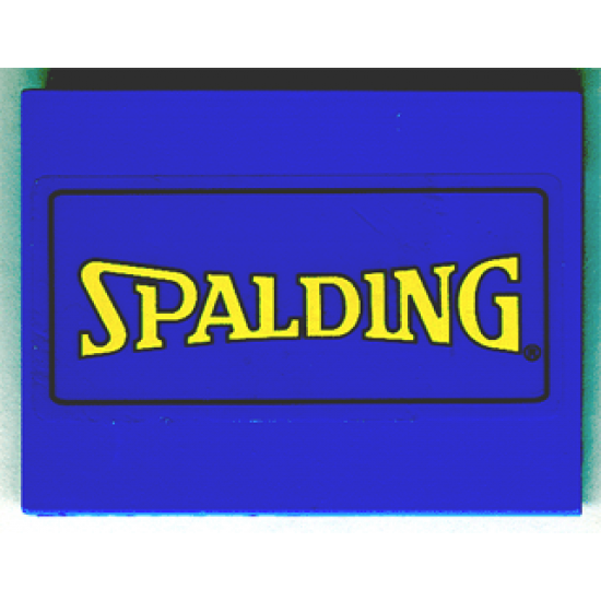 Slope 10 6 x 8 with Yellow Spalding Pattern (Sticker) - Set 3432