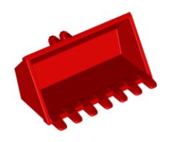Vehicle Digger Bucket 7 Teeth 3 x 6 with Locking 2 Finger Hinge