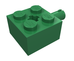 Brick, Modified 2 x 2 with Pin and Axle Hole