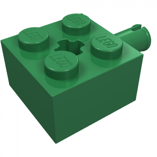 Brick, Modified 2 x 2 with Pin and Axle Hole
