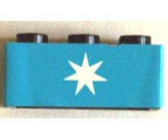 Brick 2 x 3 with Maersk Line Star Pattern on Both Sides (Stickers) - Set 1650
