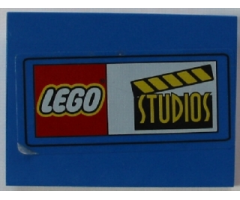 Slope 10 6 x 8 with LEGO Logo and Studios Pattern (Sticker) - Set 3432