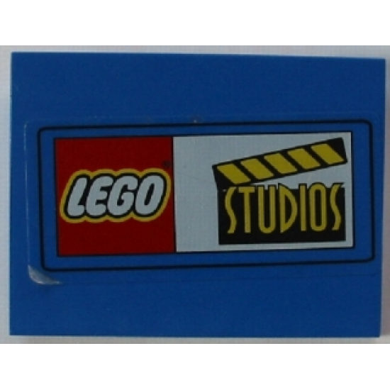 Slope 10 6 x 8 with LEGO Logo and Studios Pattern (Sticker) - Set 3432