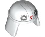 Minifigure, Headgear Helmet SW Imperial Pilot with Imperial Logo and Three Red Triangles Pattern (AT-DP Pilot)