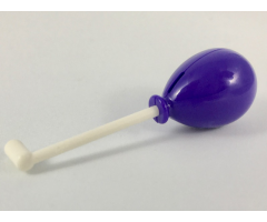 Minifigure, Utensil Thin Bar with Handle with Dark Purple Balloon