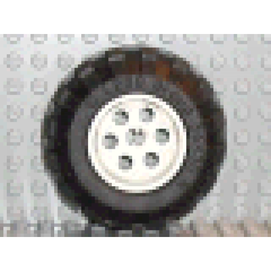 Wheel & Tire Assembly 36.8mm D. x 26mm VR with Axle Hole, with Black Tire 56 x 30 R Balloon (6595 / 32180)