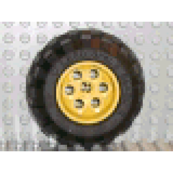 Wheel & Tire Assembly 36.8mm D. x 26mm VR with Axle Hole, with Black Tire 56 x 30 R Balloon (6595 / 32180)