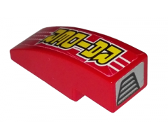 Slope, Curved 3 x 1 with 'RAIDER' and Air Vent Pattern (Stickers) - Set 8130