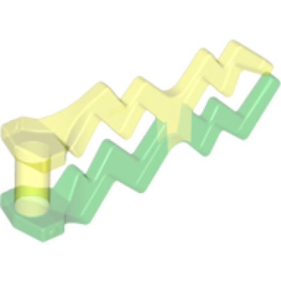 Energy Effect Wave Angular (Electric Zigzag, Castle Magic Spark) with Marbled Trans-Bright Green Pattern