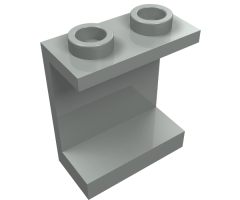 Panel 1 x 2 x 2 - Hollow Studs with Angled Red, White and Blue Stripes Pattern Right
