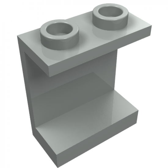 Panel 1 x 2 x 2 - Hollow Studs with Angled Red, White and Blue Stripes Pattern Right