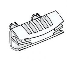 Vehicle Grille 1 x 4 with Two Pins