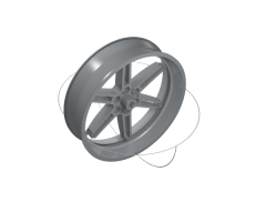 Wheel Technic Street Bike 81mm D. x 28 (8420)
