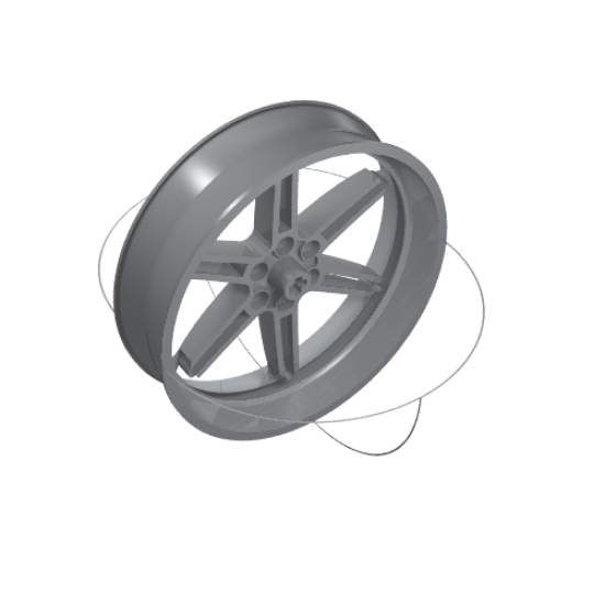 Wheel Technic Street Bike 81mm D. x 28 (8420)
