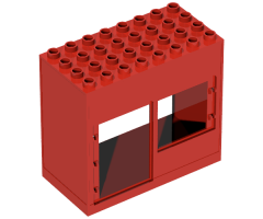 Duplo, Building 4 x 8 x 6 with Front Door and Window