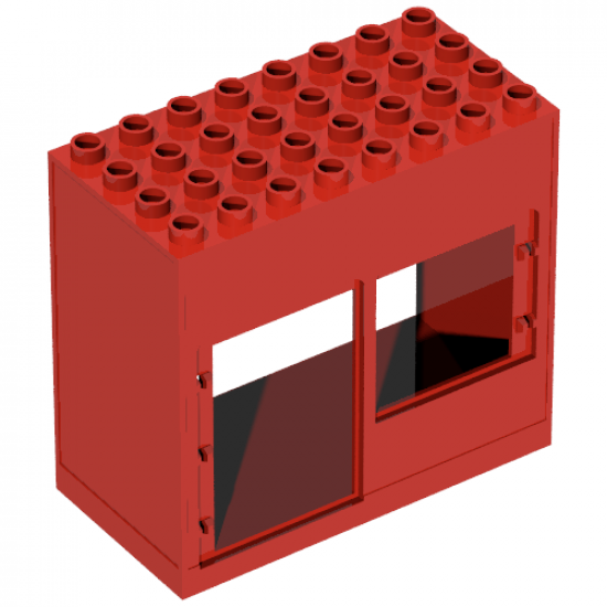 Duplo, Building 4 x 8 x 6 with Front Door and Window