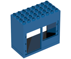 Duplo, Building 4 x 8 x 6 with Front Door and Window