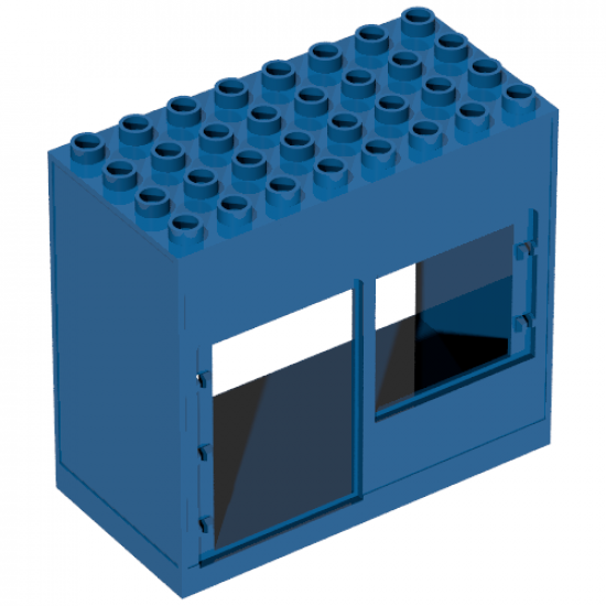 Duplo, Building 4 x 8 x 6 with Front Door and Window