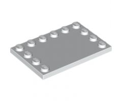 Tile, Modified 4 x 6 with Studs on Edges with LEGO Logo and Friends Pattern