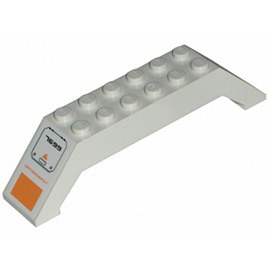 Slope 45 10 x 2 x 2 Double with 'WATERDEPOT' and '7699' Pattern on Both Sides (Stickers) - Set 7699