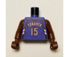 Torso NBA Toronto Raptors #15 (Road Jersey) Pattern / Brown NBA Arms