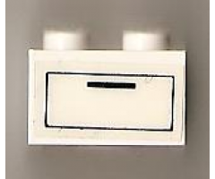 Brick 2 x 2 with Drawer Pattern (Sticker) - Set 6372