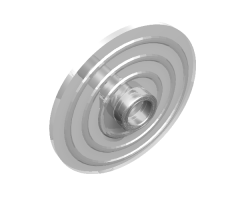 Minifigure, Shield Round with Stud