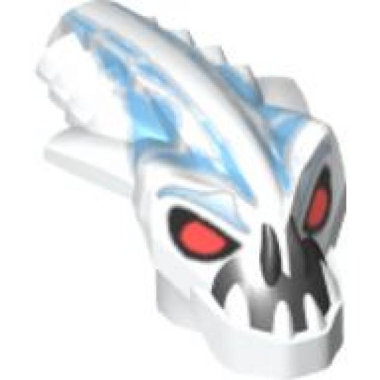 Minifigure, Head, Modified Bionicle Barraki Pridak Pattern