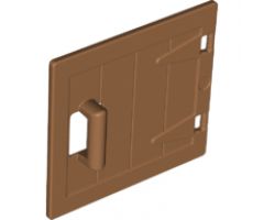 Duplo, Building Door / Window Pane 1 x 4 x 3 Wooden Gate with Handle