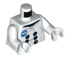 Torso Space Discovery, NASA Logo Pattern / White Arms / White Hands