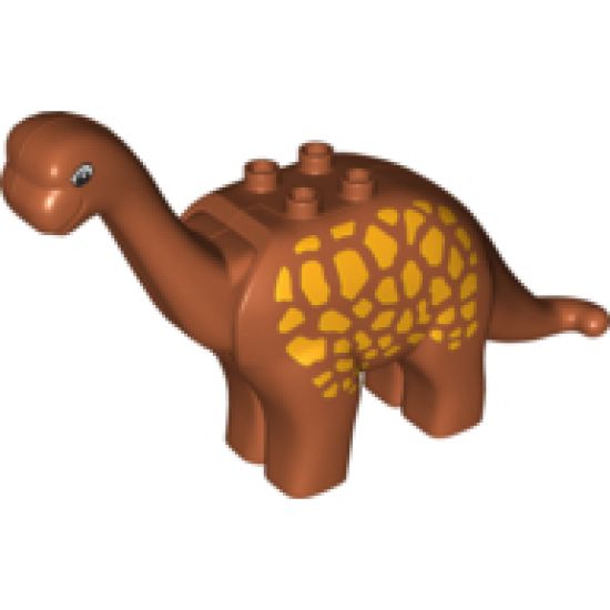 Duplo, Animal Dinosaur Brachiosaurus Adult with Yellow Spots Pattern