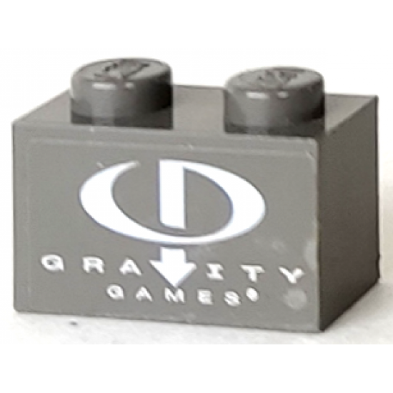 Brick 1 x 2 with Gravity Games Logo Pattern (Sticker) - Set 3535
