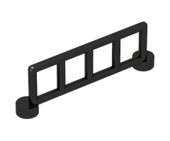 Duplo Fence 1 x 6 x 1 1/2 Railing with 5 Posts