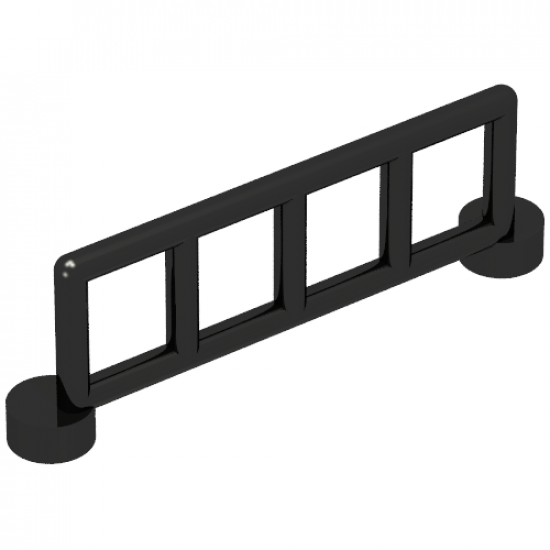 Duplo Fence 1 x 6 x 1 1/2 Railing with 5 Posts