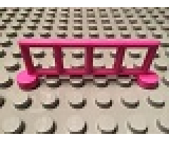 Duplo Fence 1 x 6 x 1 1/2 Railing with 5 Posts