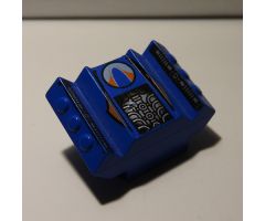 Brick, Modified 2 x 2 No Studs, Sloped with Angled Side Block Extensions and Surfer Pattern (Set 4567)